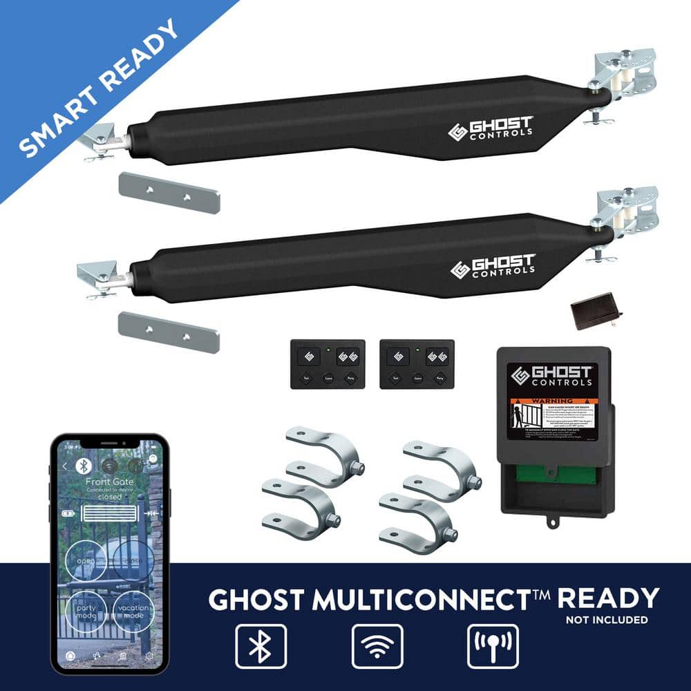 GHOST CONTROLS DSeries Dual Smart Ready Automatic Gate Kit with Tube