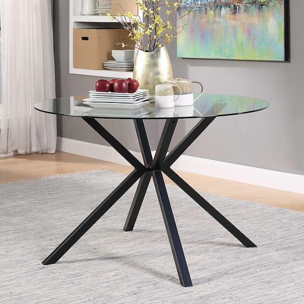 Black Metal Base Dining Table Seats, Most Popular Round Dining Table