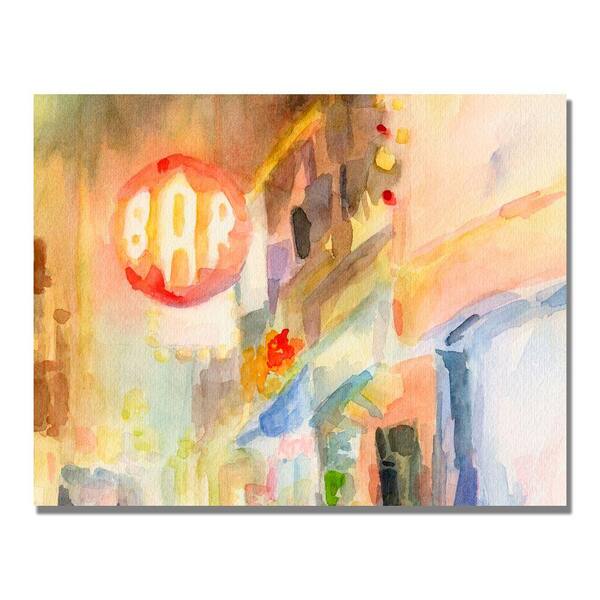 Trademark Fine Art 18 in. x 24 in. Bar 8th Avenue New York Canvas Art-DISCONTINUED