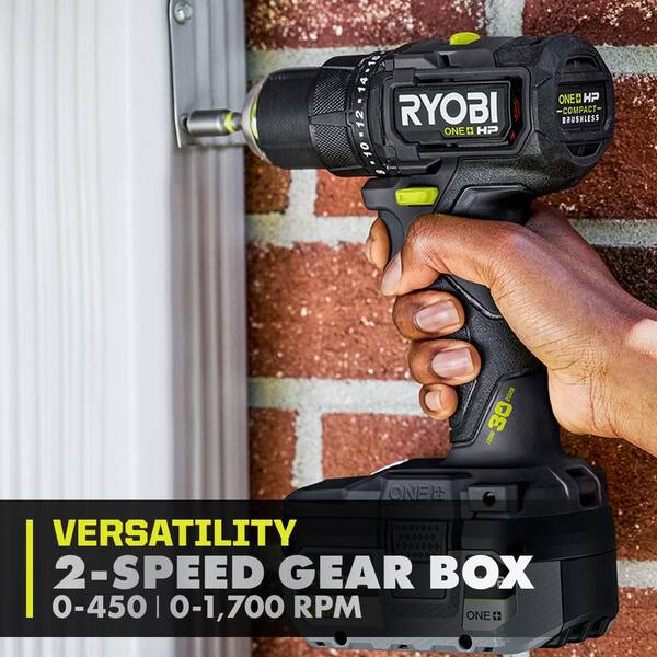 RYOBI ONE+ HP 18V Brushless Cordless Compact 1/2 in. Drill/Driver