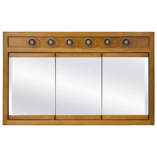 Design House Ventura 48-in x 30-in Rectangle Surface Pine Mirrored Medicine Cabinet Design House Ventura 48-in x 30-in Rectangle Surface Pine Mirrored Medicine Cabinet