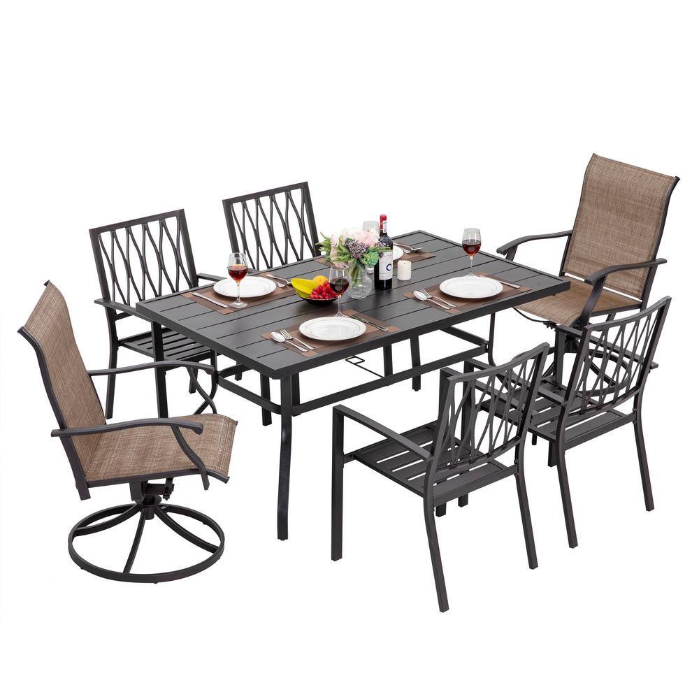 steel table and chairs for garden