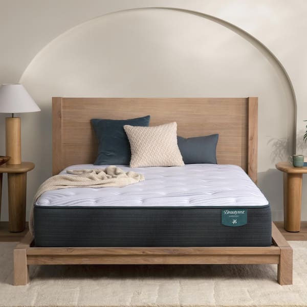 Beautyrest Harmony Cypress Bay Twin Medium 13.25 in. Standard Profile Mattress Set