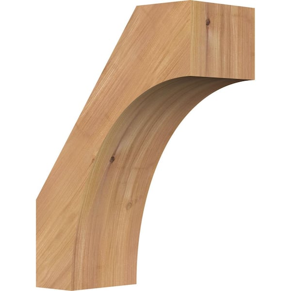 Ekena Millwork 5 1/2"W x 12"D x 16"H Westlake Smooth Knee Brace, Western Red Cedar