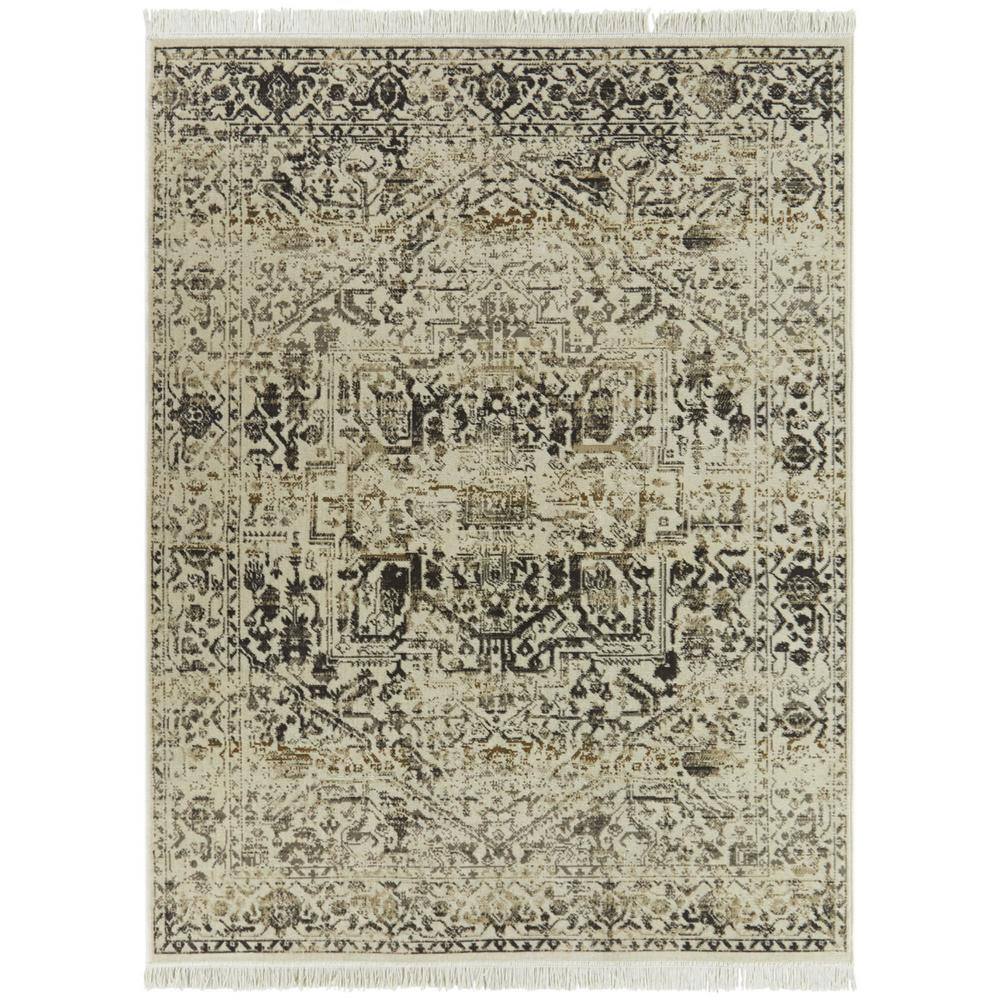 BALTA Novellino Charcoal 5 ft. x 7 ft. Oriental Area Rug 3100782 The