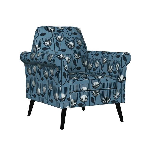 pattern fabric armchair