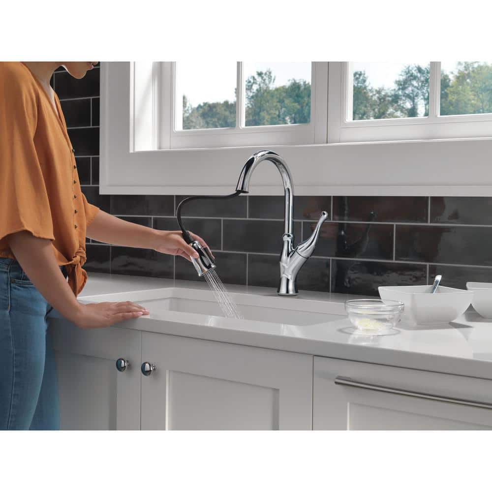 Ophelia Chrome Single Handle Pull Down Kitchen Faucet with Spray