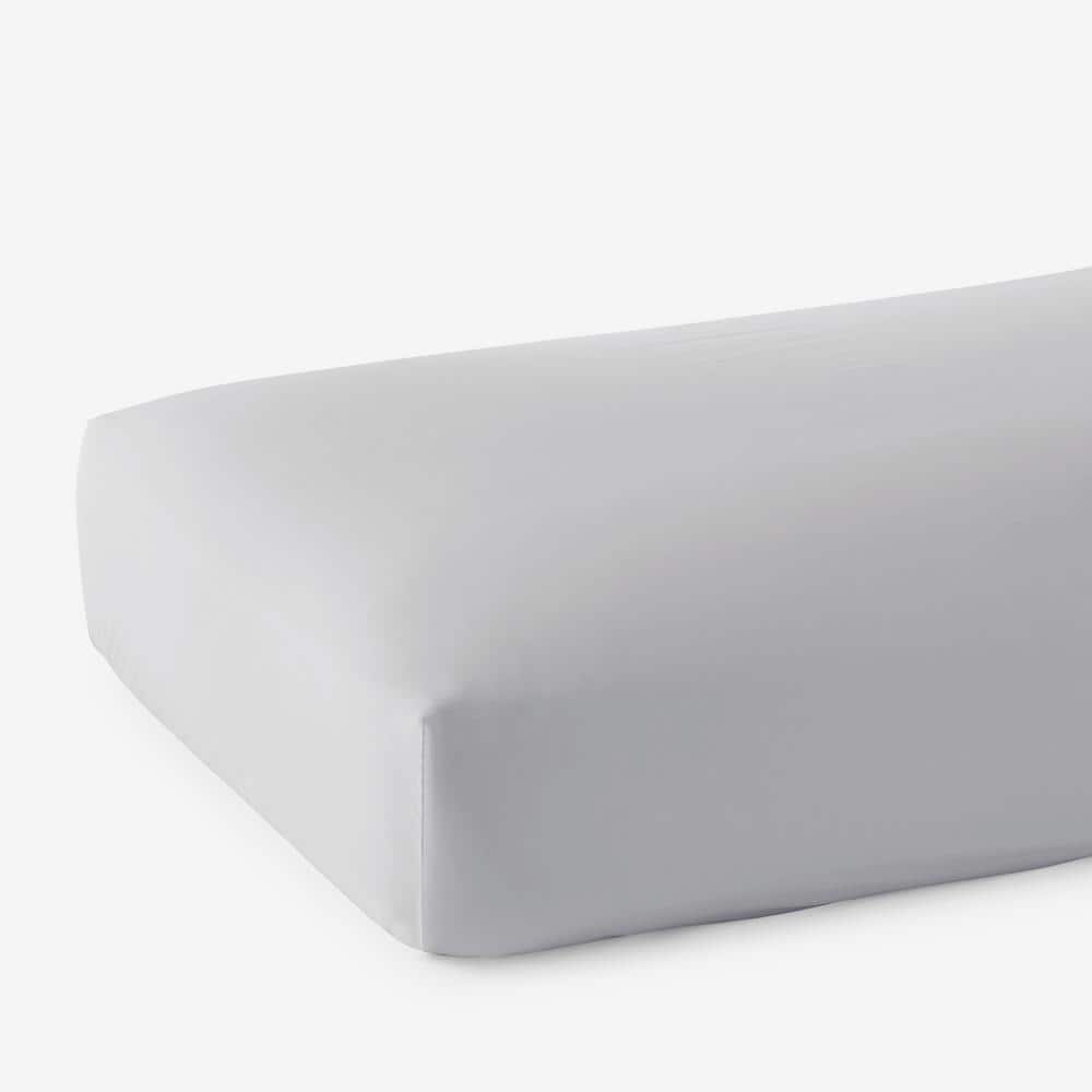 Company Cotton Wrinkle Free Sateen Gray Mist Sateen King Fitted Sheet price history on PriceWatchPro
