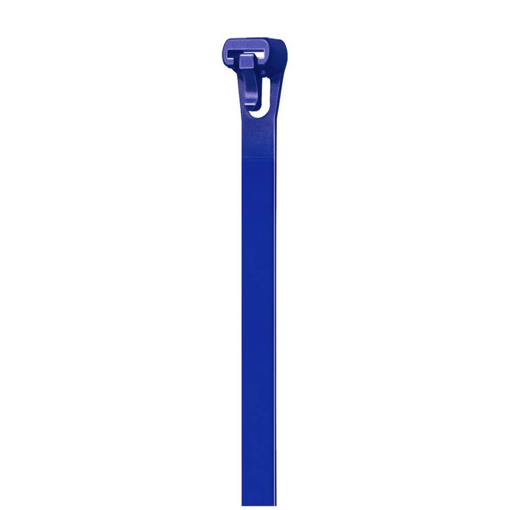 11 in. Reusable Releasable UL 21 Rated Cable Zip Ties (20-Pack) (Blue)
