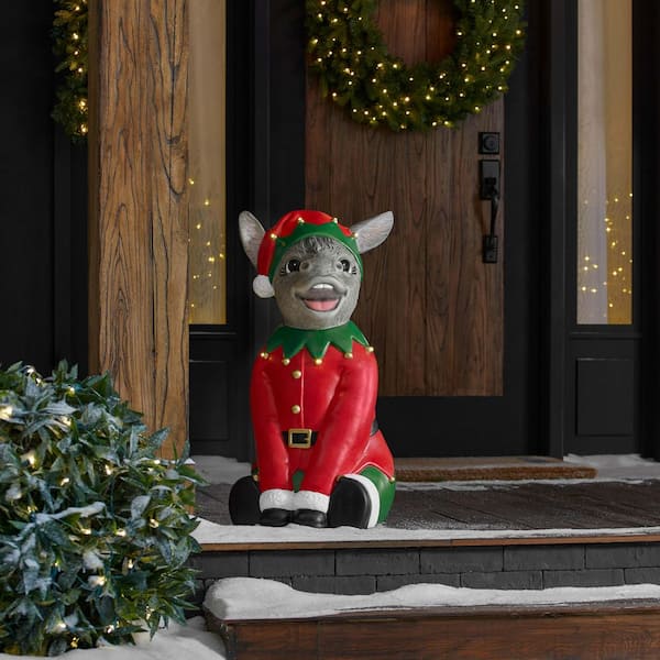 2.5 ft Hand-Painted LED Donkey