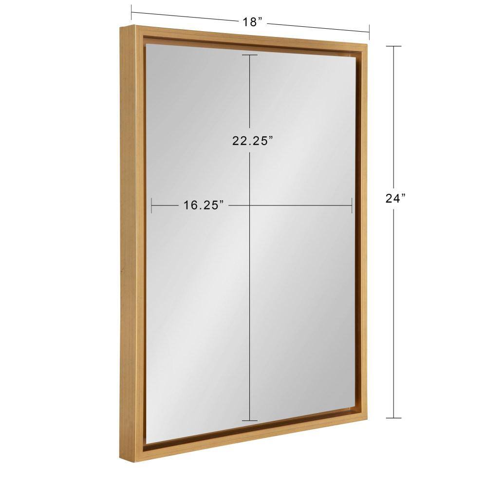Evans Gold Framed Full Length Rectangular Wall Mirror