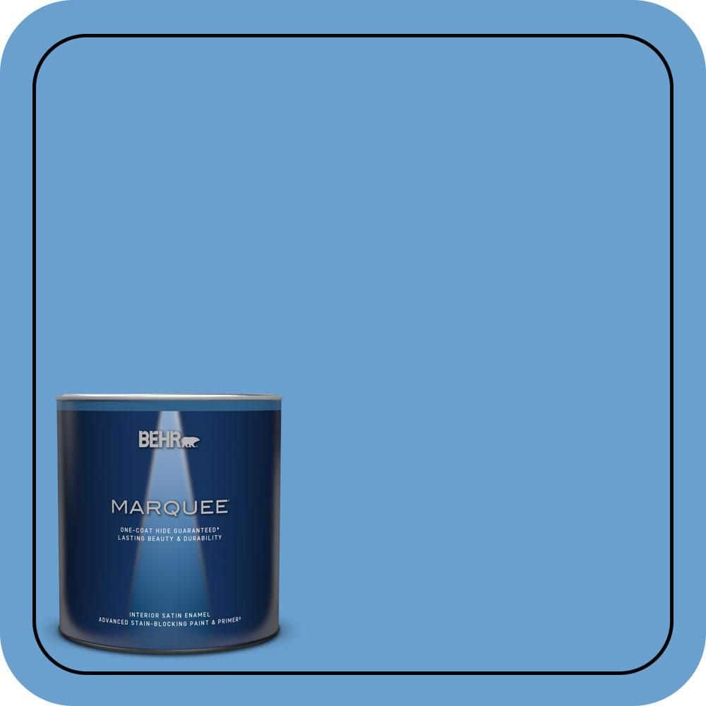 1 qt. #P520-4 Cornflower Satin Enamel Interior Paint & Primer price history on PriceWatchPro