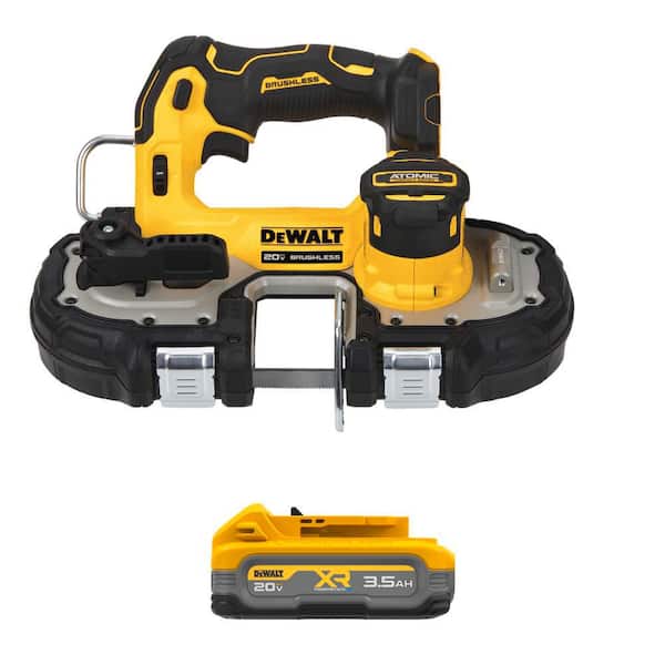 ATOMIC 20-Volt MAX Lithium-Ion Cordless Brushless Compact 1-3/4 in. Bandsaw w/ 20V MAX XR POWERSTACK 3.5 Ah Battery Pack