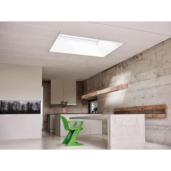 Fakro DXW 34-3/4 in. x 34-3/4 in. Fixed Deck-Mounted Walkable