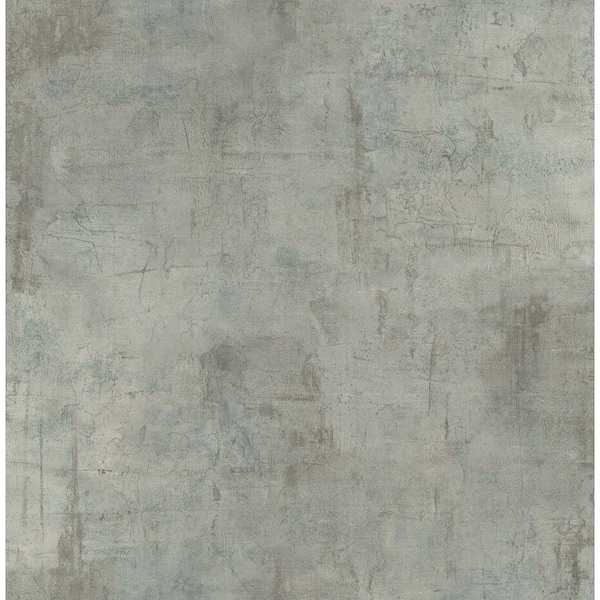 Seabrook Designs Brilliant Texture Metallic Silver and Slate Blue Faux ...