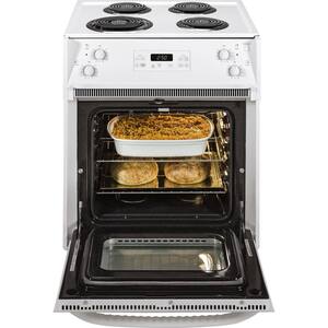 27 in. 3 cu. ft. Drop-In Electric Range with Self-Cleaning Oven in White