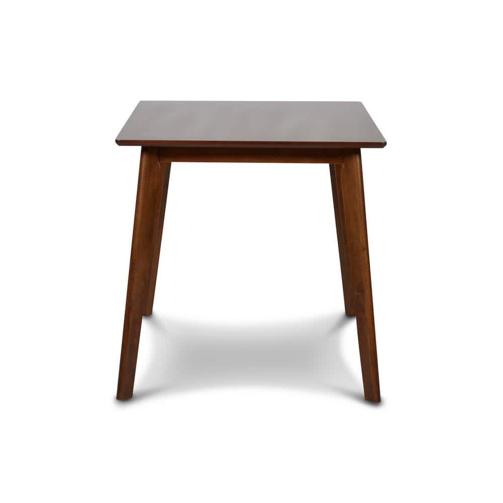 Morocco Walnut Brown Mid-Century Modern 5-Piece Dining Set