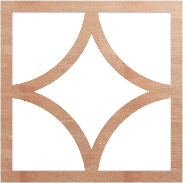 Ekena Millwork 0.25 in. x 11.5 in. x 18 in. Wood Medallion Moulding