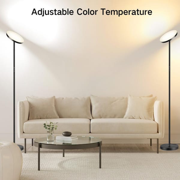BICIK Double Side Lighting 71 in. Black Dimmable and Color