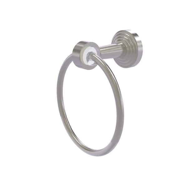 Allied Brass Pacific Beach Collection Wall Mounted Towel Ring in Satin Nickel