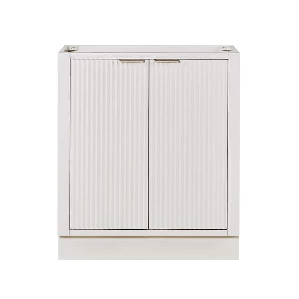 Milan 30 in. W x 21.5 in. D x 34.5 in. H Bath Vanity Cabinet without Top in Warm White