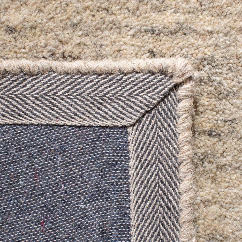 Ivory Wool Tufted Handmade Rectangular Rug 2' x 3'