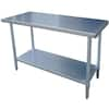 Sportsman 24 in. x 48 in. Stainless Steel Kitchen Utility Table 808131 ...