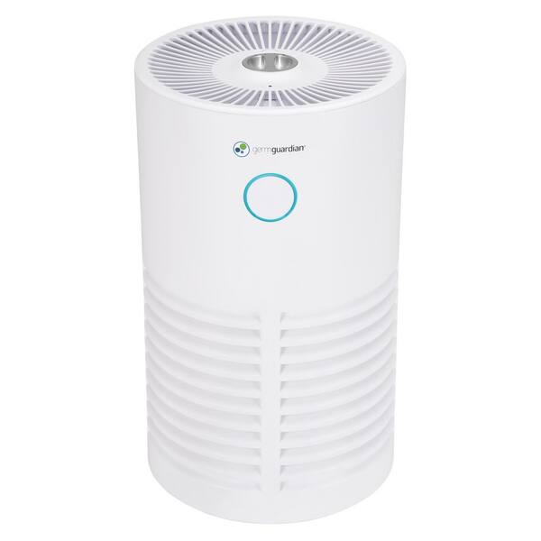 GermGuardian AC4711W 360° 4-in-1 Air Purifier with HEPA Filter, UV Sanitizer for Medium Rooms up to 150 Sq. Ft., White - 1