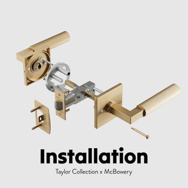 McBowery Mila Champagne Gold Modern Heavy Duty Linear Interior