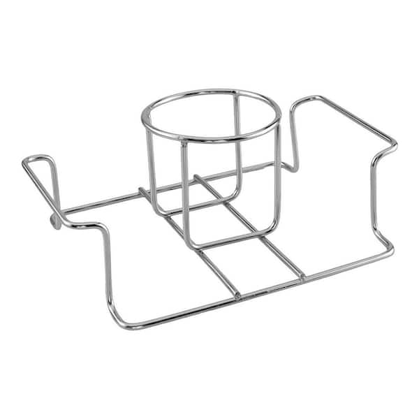 2 Pack Stainless Steel Beer Can Chicken Roaster Stand with Handle for Outdoor BBQ Grill Smoker and Oven