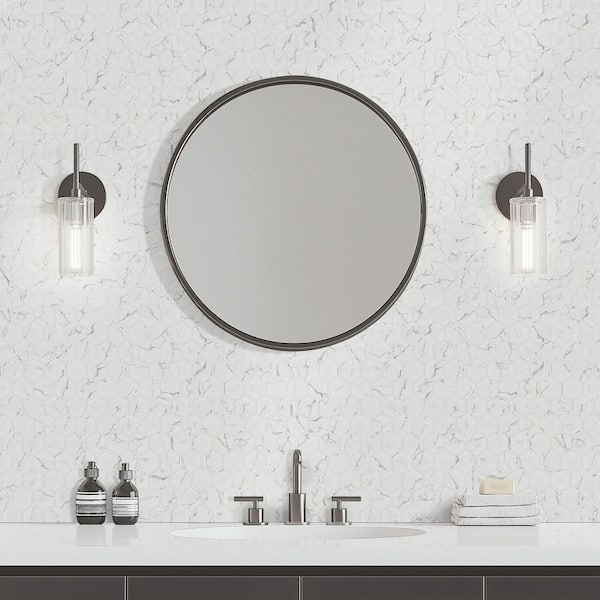 Carrara White Hexagon 12 in. x 12 in. Matte Porcelain Mesh-Mounted Mosaic Floor and Wall Tile (14.85 square feet / case)