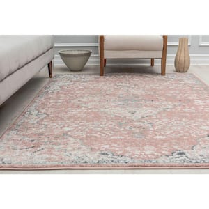 Rugs America Pink Amaranth 8 ft. x 10 ft. Indoor Area Rug