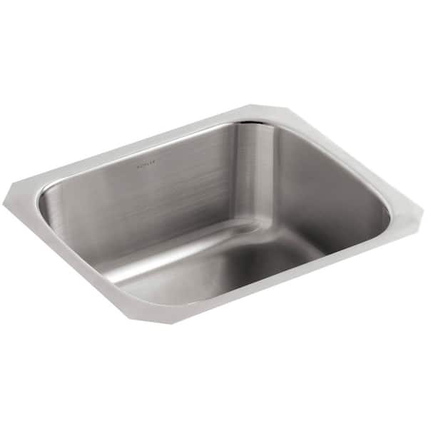 KOHLER Undertone Undermount Stainless Steel 19 in. Single Bowl Kitchen Sink