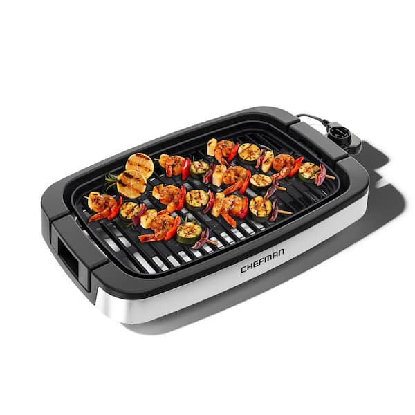 Chefman 135 sq. in. Stainless Smokeless Indoor Grill with Nonstick