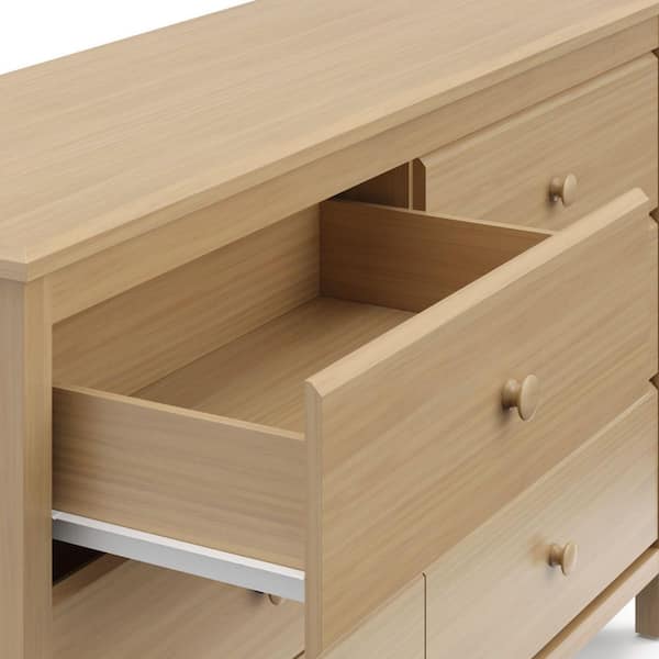 Storkcraft Alpine Driftwood 53.35 in. 6-Drawer Kids Dresser 03666