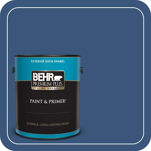 1 gal. #590D-7 Star Spangled Satin Enamel Exterior Paint & Primer