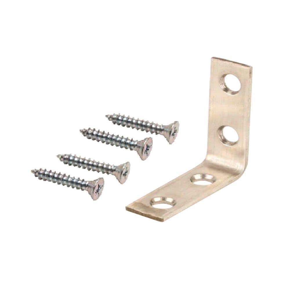 (20-Pack) 1-1/2 in. Stainless Steel Corner Brace