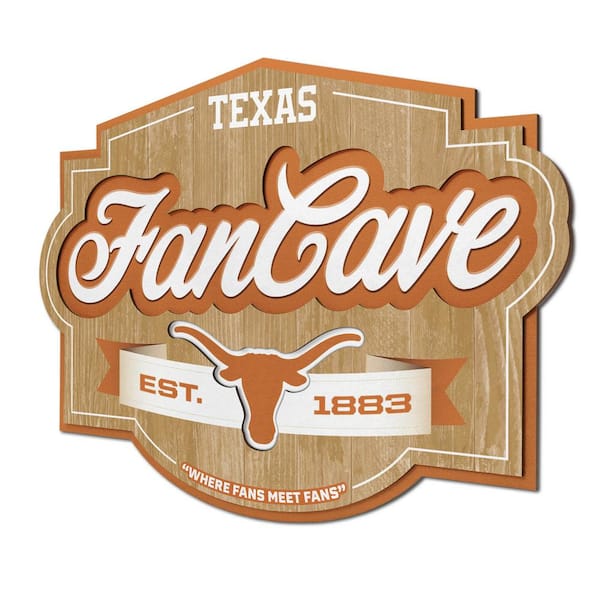 YouTheFan NCAA Texas Longhorns Fan Cave Decorative Sign