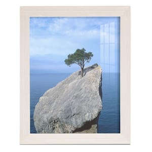 Grooved 8 in. x 10 in. White Picture Frame