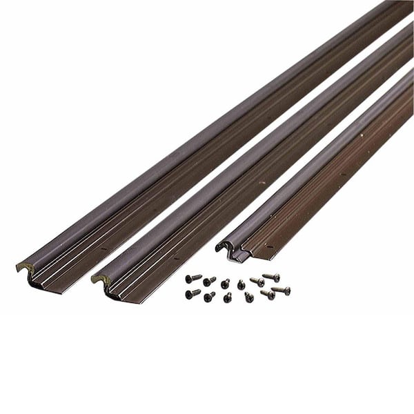 M-D Building Products 36 in. x 84 in. Bronze Vinyl Clad Kerf Weatherstrip with Aluminum