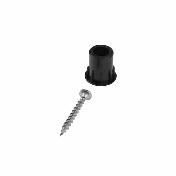 Deckorators Black Round Classic Horizontal Plastic Baluster Connector (20-Pack)