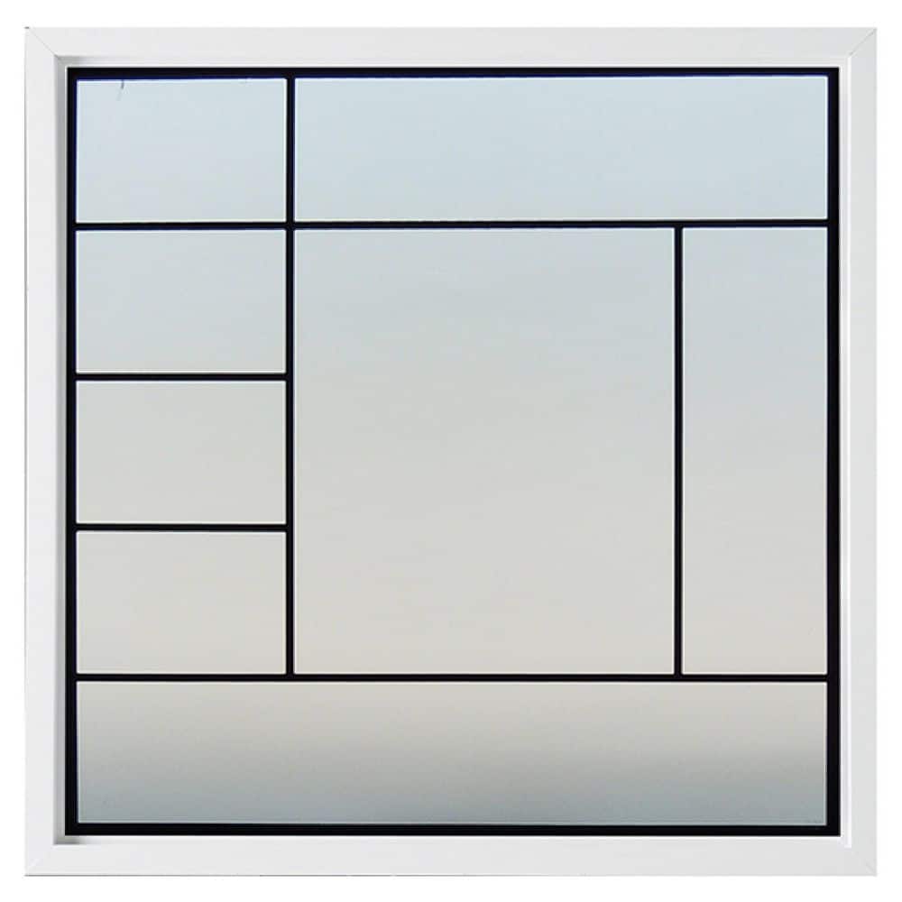 47.5 in. x 47.5 in. Metro Decorative Glass White Vinyl Frame Replacement Picture Window price history on PriceWatchPro