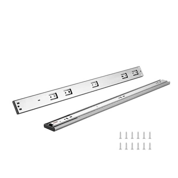 6 Pairs of 24 in. Drawer Slides Side Mount Rails, Heavy Duty Full Extension Steel Track, 100 lbs. Load Capacity