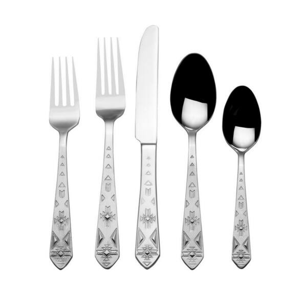Pueblo 42-Piece 18/0 Stainless Steel Flatware Set ( Service for 8)