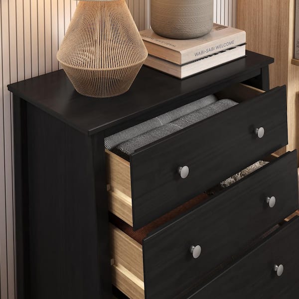 4 drawer dresser black Jela Solid Wood pst discounts apply Looking for advice on Size:XS - (0-2) 4 spacious drawers with