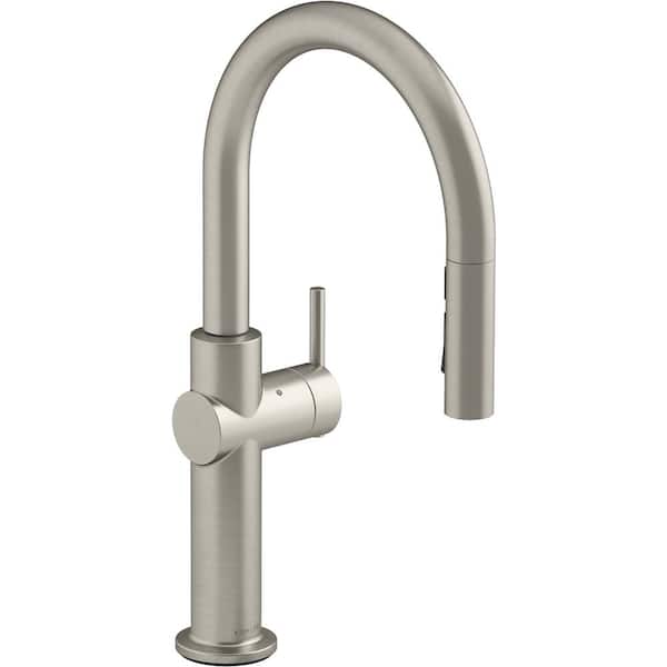 KOHLER Crue Single-Handle Touchless Pull-Down Sprayer Kitchen Faucet with Konnect in Vibrant Stainless