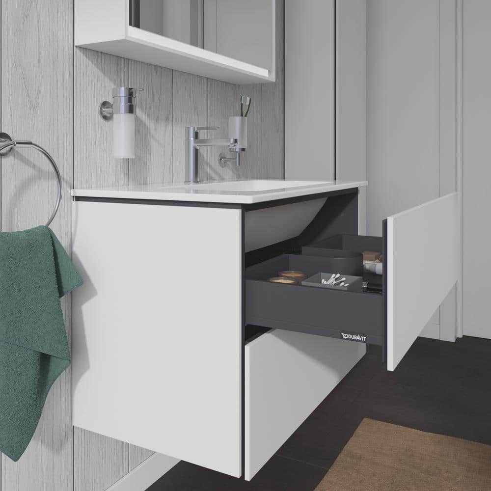 18.88'' White Wood Wall-Mounted Single Bathroom Vanity Base