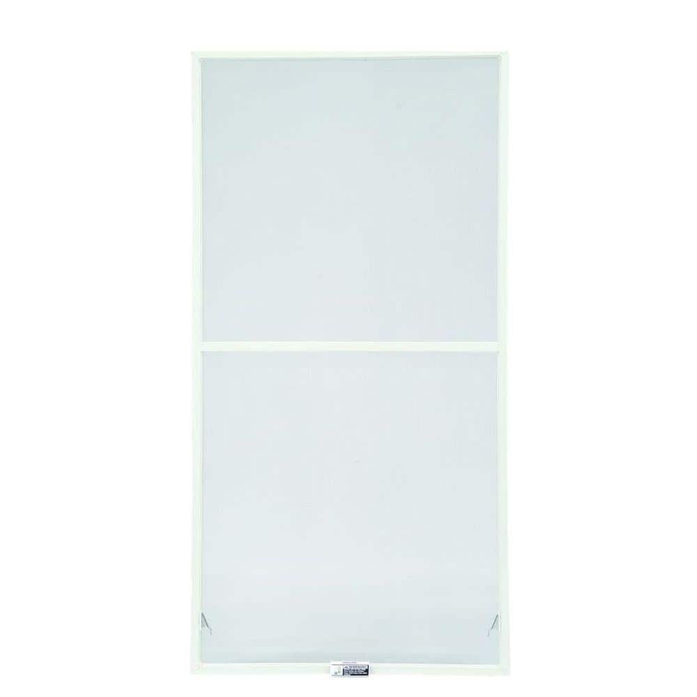 19-7/8 in. x 34-27/32 in. 200 and 400 Series White Aluminum Double-Hung Win
