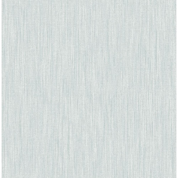 A-Street Prints Chiniile Blue Linen Texture Wallpaper Sample