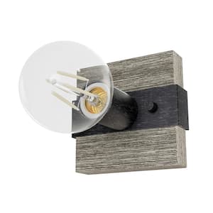 Donelson 1-Light Brushed Iron Wall Sconce